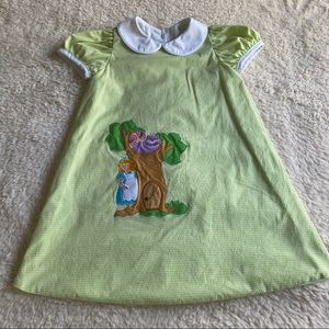 Mulberry St Alice in Wonderland Gingham Dress Made in USA Size 4